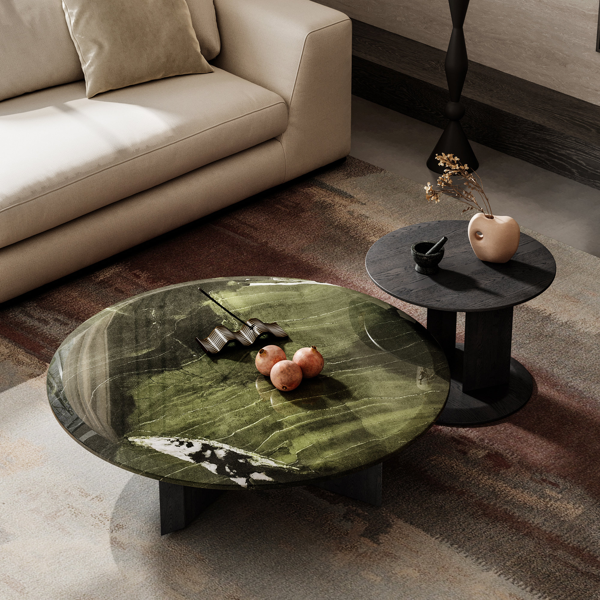 Orren Ellis Modern Nested Coffee Tables, Minimalist Style Living